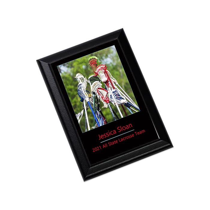 Sublimation Award Plaque - Black Ogee Edge - 7" X 9" 4 Sublimation Award Plaque - Black Ogee Edge - 7" X 9" - Image 2