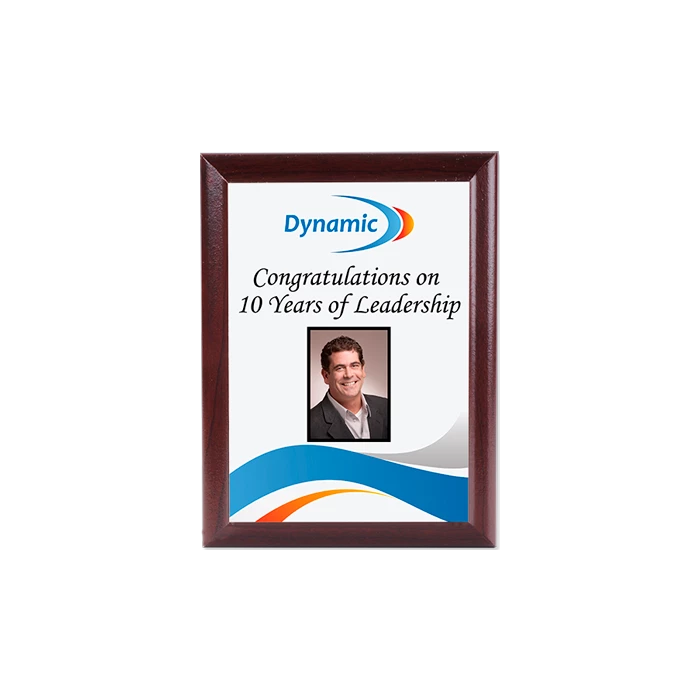 Sublimation Award Plaque - Cherry Ogee Edge - 9" X 12" 3 Sublimation Award Plaque - Cherry Ogee Edge - 9" X 12" - Image 2