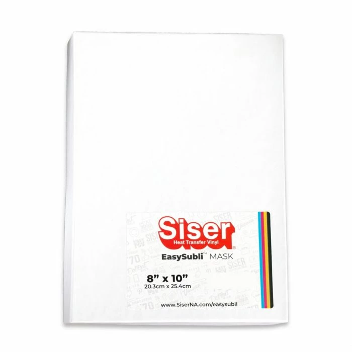 Siser EasySubli Mask 8" X 10" Sheets - 50 Sheets 3 Siser EasySubli Mask 8" X 10" Sheets - 50 Sheets