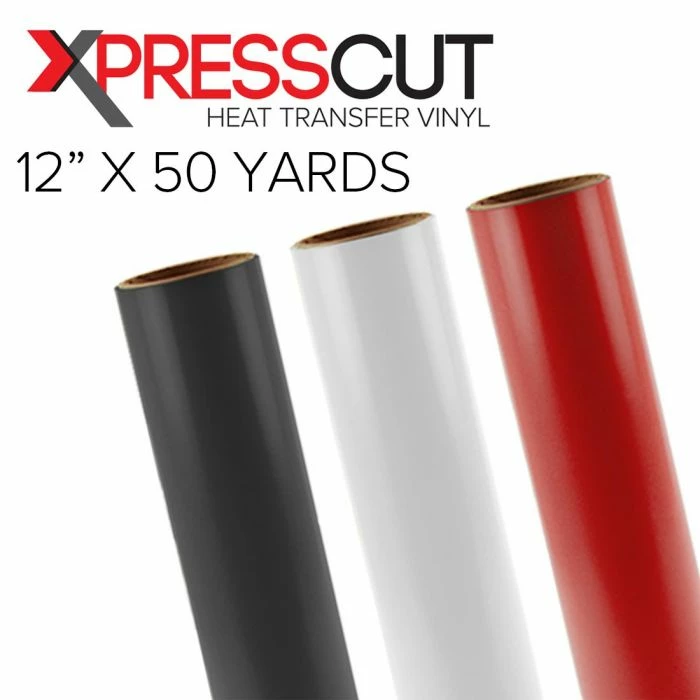 XpressCut Heat Transfer Vinyl - 12" X 50 Yards 3 XpressCut Heat Transfer Vinyl - 12" X 50 Yards
