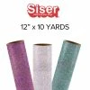 Siser Glitter Heat Transfer Vinyl - 12" X 10 Yards 2 Siser Glitter Heat Transfer Vinyl - 12" X 10 Yards -Home Sales Store 12x10 yards 1