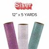 Siser Glitter Heat Transfer Vinyl - 12" X 5 Yards 2 Siser Glitter Heat Transfer Vinyl - 12" X 5 Yards -Home Sales Store 12x5 yards 1