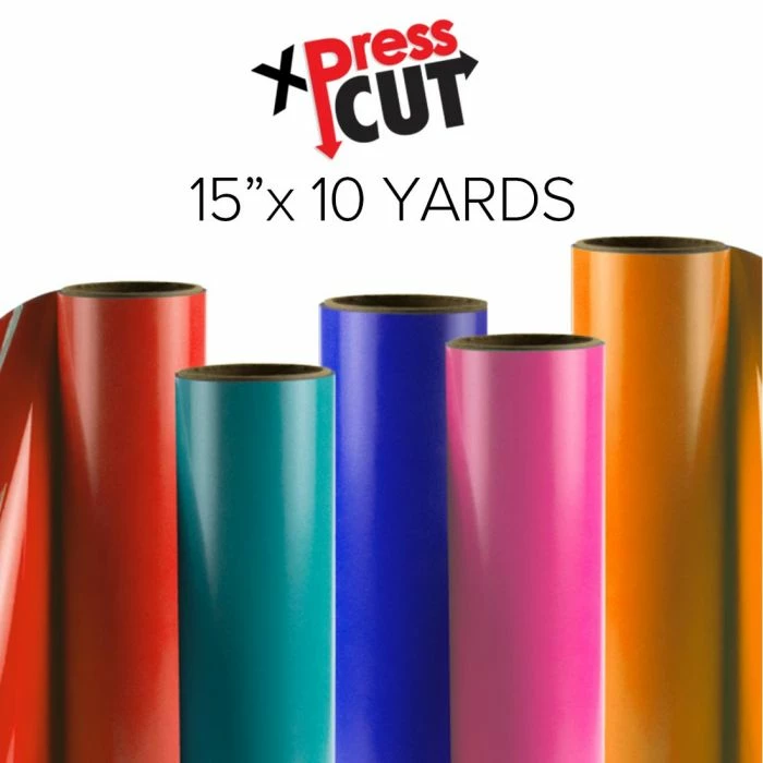 Xpress Cut Heat Transfer Vinyl - 15" X 10 Yards 3 Xpress Cut Heat Transfer Vinyl - 15" X 10 Yards