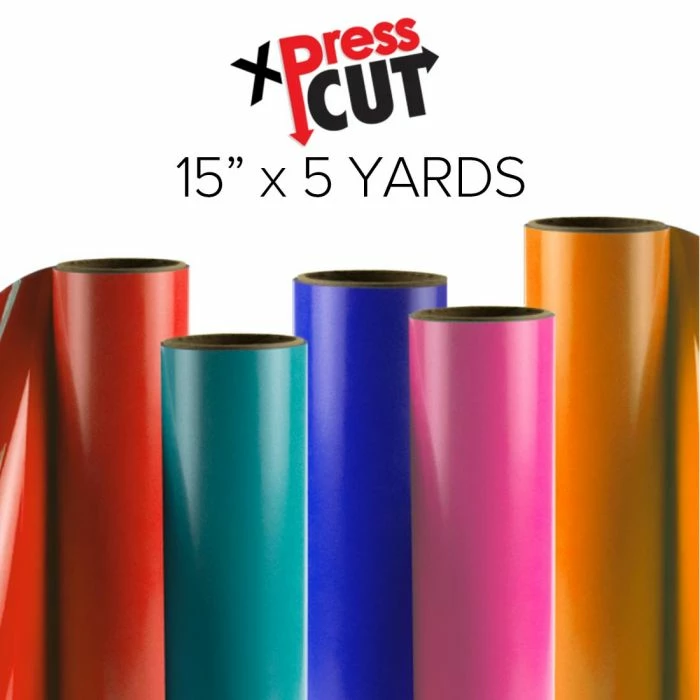 Xpress Cut Heat Transfer Vinyl - 15" X 5 Yards 3 Xpress Cut Heat Transfer Vinyl - 15" X 5 Yards