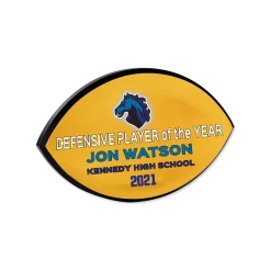 Football Sublimation Award Plaque - 10" X 10"