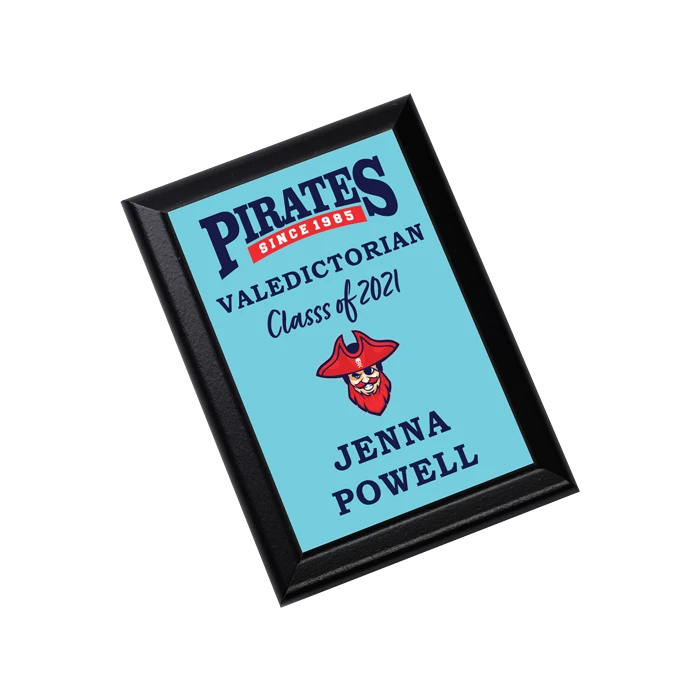 Sublimation Award Plaque - Black Ogee Edge - 8" X 10" 4 Sublimation Award Plaque - Black Ogee Edge - 8" X 10" - Image 2