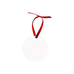 Round Borderless Aluminum Sublimation Holiday Ornament - 2.75"