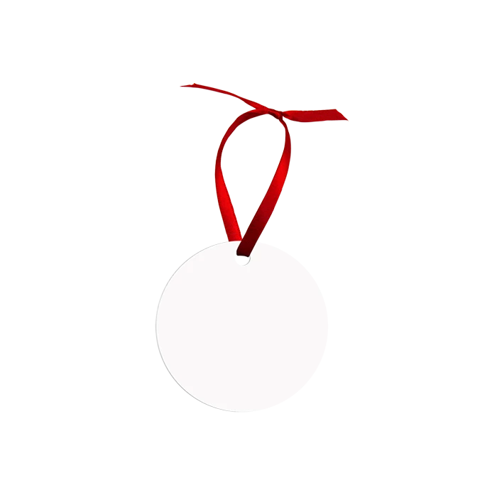 Round Borderless Aluminum Sublimation Holiday Ornament - 2.75" 3 Round Borderless Aluminum Sublimation Holiday Ornament - 2.75"
