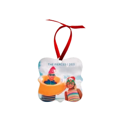 ChromaLuxe Creative Border Sublimation Holiday Ornaments - Prague Design