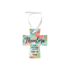 Double-Sided Cross Aluminum Sublimation Ornament - 2.9” X 3.5”