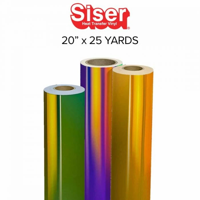 Siser Holographic Heat Transfer Vinyl - 20" X 25 Yards 3 Siser Holographic Heat Transfer Vinyl - 20" X 25 Yards