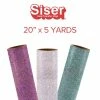 Siser Glitter Heat Transfer Vinyl - 20" X 5 Yards 1 Siser Glitter Heat Transfer Vinyl - 20" X 5 Yards -Home Sales Store 20x5 yards 1