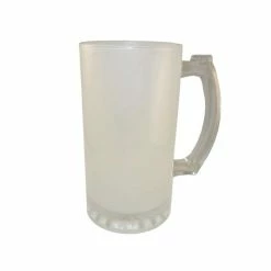 Frosted Glass Sublimation Beer Stein - 16oz.