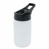 Stainless Steel Sublimation Sport Water Bottle With Slanted Handle - 12oz.
