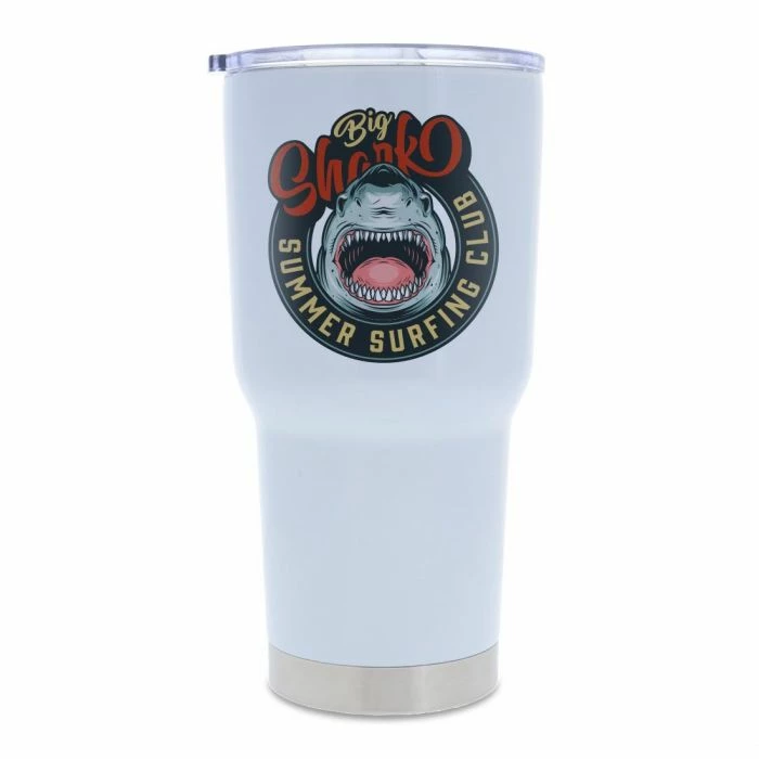White Stainless Steel Sublimation Tumbler - 30oz. 4 White Stainless Steel Sublimation Tumbler - 30oz. - Image 2