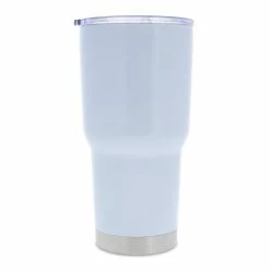 White Stainless Steel Sublimation Tumbler - 30oz.