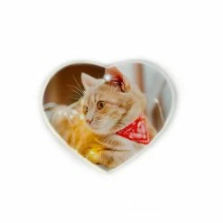 Heart Two Sided Polymer Sublimation Ornament - 3" 5 Heart Two Sided Polymer Sublimation Ornament - 3" -Home Sales Store 35006 heart ornament mockup 1