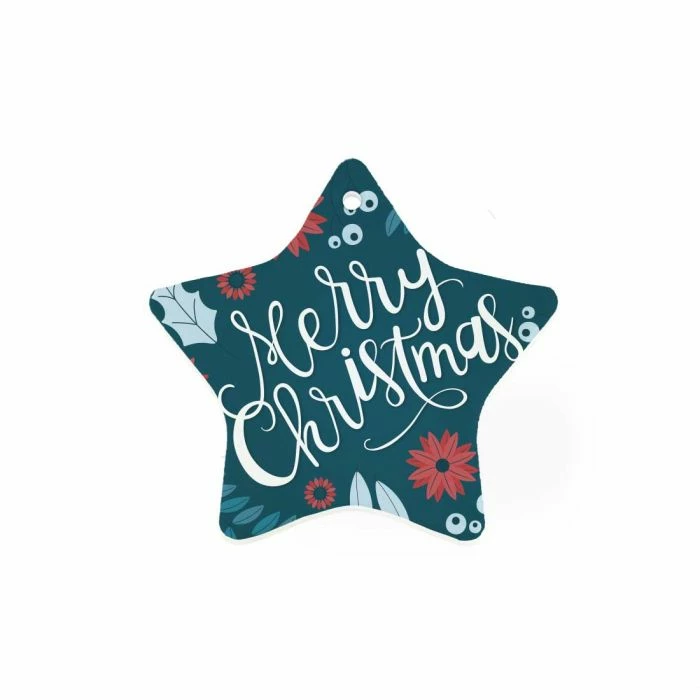 Star Two Sided Polymer Sublimation Ornament - 3" 4 Star Two Sided Polymer Sublimation Ornament - 3" - Image 2