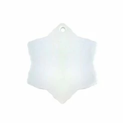 Snowflake Two Sided Polymer Sublimation Ornament - 3"