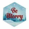 Hexagon Glass Sublimation Holiday Ornament - 3.5” 2 Hexagon Glass Sublimation Holiday Ornament - 3.5” -Home Sales Store 45002 hexigondec web