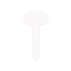 Unisub Gloss White Aluminum Garden Stake 20 Unisub Gloss White Aluminum Garden Stake -Home Sales Store 4768 gardenstake oval bare