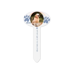 Unisub Gloss White Aluminum Garden Stake 19 Unisub Gloss White Aluminum Garden Stake -Home Sales Store 4768 gardenstake oval dec