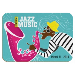 Rectangle Hardboard Sublimation Magnet With 1" Magnet - 2x3" (50/case)