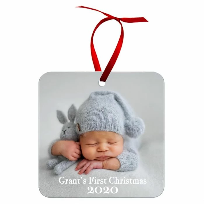 Double-Sided Square Aluminum Sublimation Ornament - 3.9” X 3.9” 3 Double-Sided Square Aluminum Sublimation Ornament - 3.9” X 3.9”