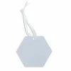 Honeycomb Shape Two-Sided Aluminum Sublimation Ornament – 3.5” X 3.06” -Home Sales Store 4854 honeycomb blank web 1