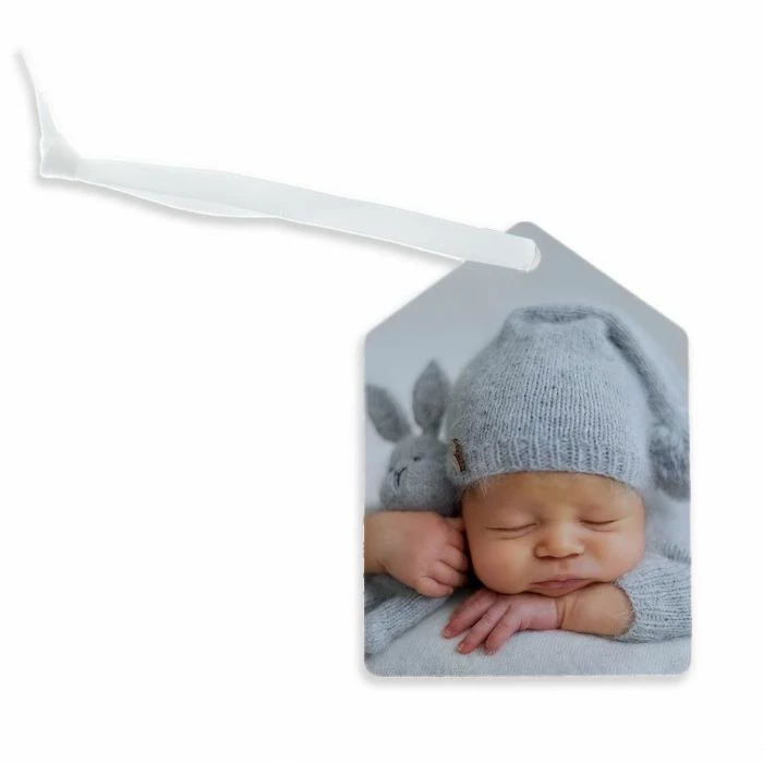 Double-Sided Tag-Shaped Aluminum Sublimation Ornament - 2.5” X 3.5” 3 Double-Sided Tag-Shaped Aluminum Sublimation Ornament - 2.5” X 3.5”