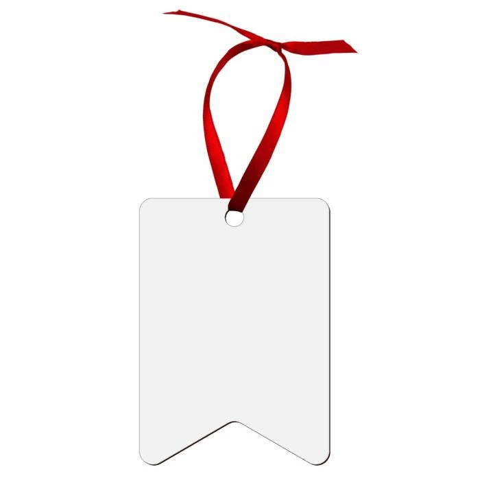 Double-Sided Bunting-Shaped Hardboard Sublimation Ornament - 2.5" X 3.5" 4 Double-Sided Bunting-Shaped Hardboard Sublimation Ornament - 2.5" X 3.5" - Image 2