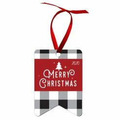 Double-Sided Bunting-Shaped Hardboard Sublimation Ornament - 2.5" X 3.5"