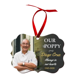 Double-Sided Benelux-Shaped Hardboard Sublimation Ornament - 2.86" X 3.96"