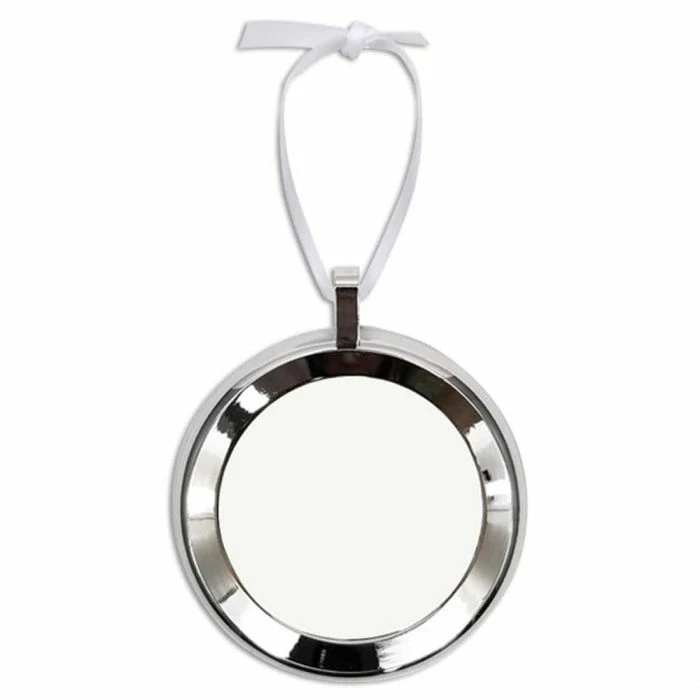 Unisub Framed Round Sublimation Ornament 4 Unisub Framed Round Sublimation Ornament - Image 2
