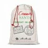 Linen Santa Sack For Sublimation 26" X 19.5" 1 Linen Santa Sack For Sublimation 26" X 19.5" -Home Sales Store 54631 linen santa bag full mocked