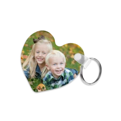 Heart FRP Two Sided Sublimation Keychain - 2.5"