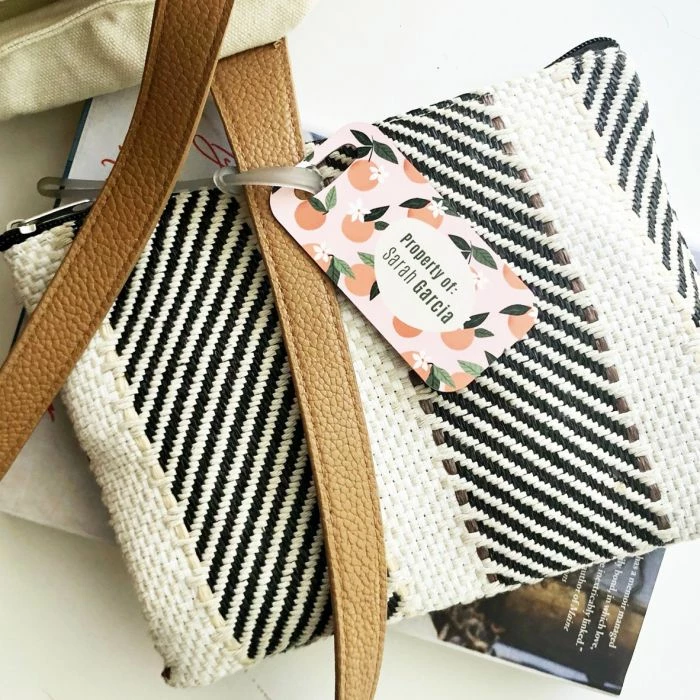 Briefcase Two Sided FRP Plastic Sublimation Luggage Tags - 1.75" X 3.5" 3 Briefcase Two Sided FRP Plastic Sublimation Luggage Tags - 1.75" X 3.5"