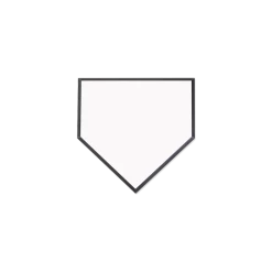 Large Home Plate Sublimation Award Plaque - 10" X 10"