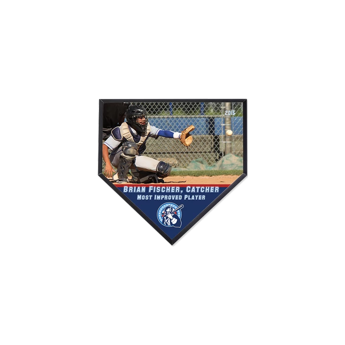 Small Home Plate Sublimation Award Plaque - 6" X 6" 4 Small Home Plate Sublimation Award Plaque - 6" X 6" - Image 2