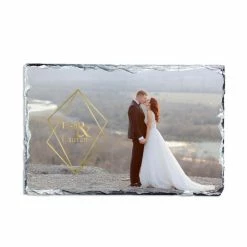 Sublimation Photo Slate Rock Plaque - Large Rectangle - 7.6" X 11.4" (15/case)