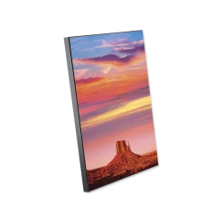 11" X 14" ChromaLuxe Sublimation Wooden Plaque With Chamfer Black Edge