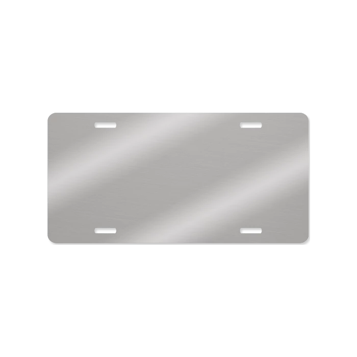 Aluminum Sublimation License Plate Cover - Clear (Silver) - 5.875" X 11.875" 3 Aluminum Sublimation License Plate Cover - Clear (Silver) - 5.875" X 11.875" - Image 2