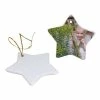 Star Two Sided Ceramic Sublimation Holiday Ornament - 3" -Home Sales Store 84001 g star two sided ceramic holiday ornament