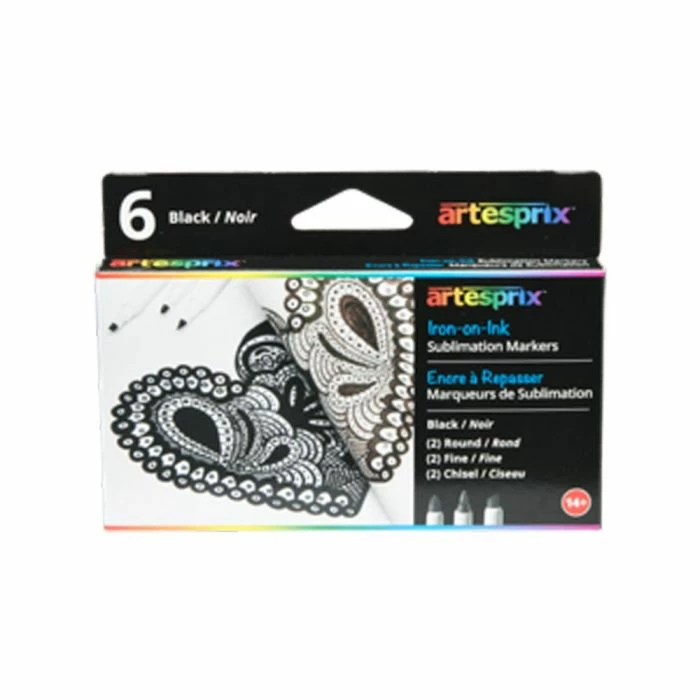 Artesprix Black Sublimation Markers (6/pack) 3 Artesprix Black Sublimation Markers (6/pack)