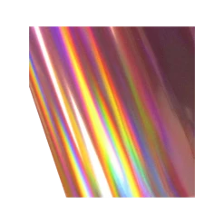 Heat Transfer Metallic Foil Roll - 12.5" X 100' - Holographic Rainbow - OVERSTOCK