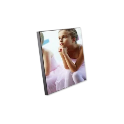 Chromaluxe MDF Chamfer Sublimation Photo Wall Panels With Black Edge, Kickstand, And Keyhole - 8"x8" (14/case)