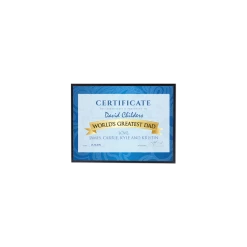 Chromaluxe MDF Chamfer Sublimation Photo Wall Panels With Black Edge, Kickstand, And Keyhole - 5"x7" (27/case)