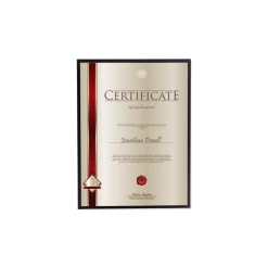 Chromaluxe MDF Chamfer Sublimation Photo Wall Panels With Black Edge, Kickstand, And Keyhole - 8"x10" (14/case)