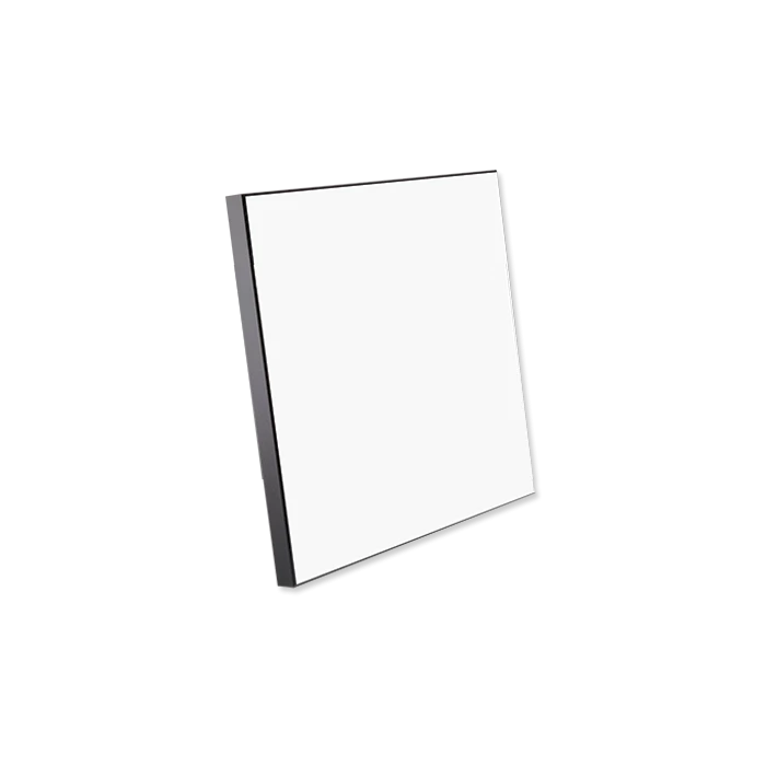 Chromaluxe MDF Chamfer Sublimation Photo Wall Panels With Black Edge, Kickstand, And Keyhole - 8"x8" (14/case) 4 Chromaluxe MDF Chamfer Sublimation Photo Wall Panels With Black Edge, Kickstand, And Keyhole - 8"x8" (14/case) - Image 2