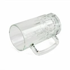 Clear Glass Sublimation Beer Stein - 16oz. 7 Clear Glass Sublimation Beer Stein - 16oz. -Home Sales Store clear glass stein side